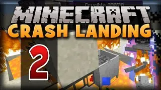 [2] Minecraft: CRASH Landing! | Water & Ghast Riding? (Survival Modpack)