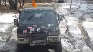 Делика через лужу