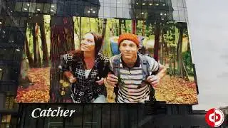 Реклама на медиафасаде в Москве, Пресненская набережная, д. 8, строение 1, Catcher (Кэтчер)