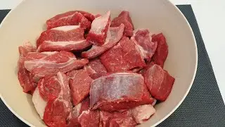 Это МЯСО можно есть ГУБАМИ! Мясо тает во Рту! Go'shtni mana bunday Pishiring.