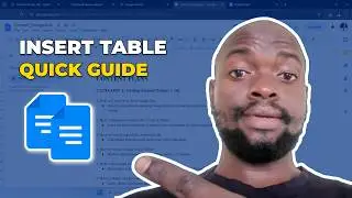 How to Insert a Table in Google Docs