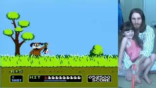 Father & Five-Year-Old Play Duck Hunt (NES)