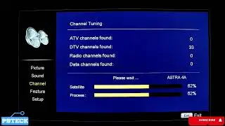 🔵 How To SCAN MultiTv / Satellite Channels Channels ON AMCON Satellite TV | Pbteck
