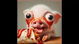 Spicy burrito eating challenge. Episode 3. Piglet and Wolf