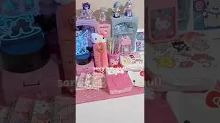 sanrio temu haul! 🎀 #sanrio #kawaii #diy #asmr #kpop#hellokitty #unboxing#desk#stationery #mymelody