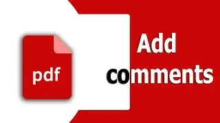 How to add comments in pdf document by using adobe acrobat pro