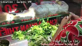 Grilled Beef Wrapped in Betel Leaf | Bo La Lot | Street Food Vietnam | Vietnamese Food 2021