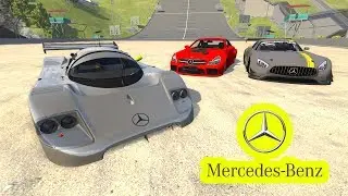 Mercedes Marka Arabalar Çarpışma Testi - BeamNG Drive