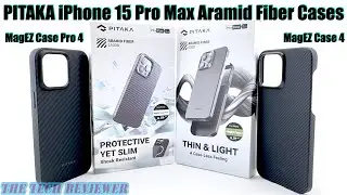 First Look at some Great iPhone 15 Pro Max Cases: PITAKA MagEZ Case 4/Pro 4. Aramid Fiber * Mil-Spec