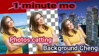 Photo cutter and background Cheng 1 minute