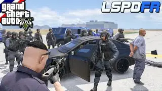 GTA V - LSPDFR มาเป็นตำรวจในเกม GTA V จ่าตั้มไล่ล่ารถหุ้มเกราะ ผู้ก่อการร้ายอย่างดุเดือด 