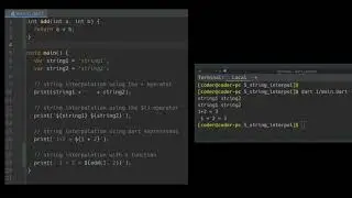 String Interpolation and Concatenation in Dart Programming Language