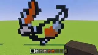 Minecraft Pixel Art Tutorial - Pidgey (Pokémon)