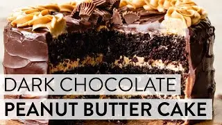 Dark Chocolate Peanut Butter Cake | Sally's Baking