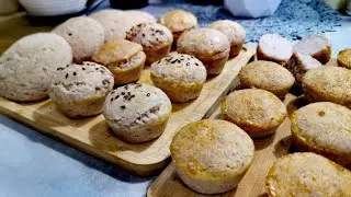 One dough - three options. Gluten-free rice buns.