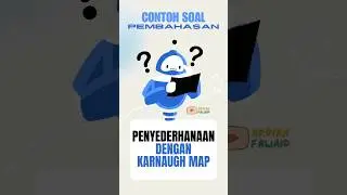 contoh soal penyederhanaan rangkaian logika dengan karnaugh map #karnaughmap #shorts #tutorial