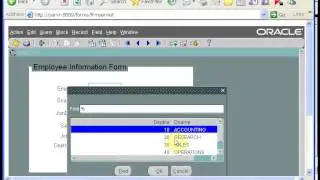 Oracle Apps Tutorial-1:Oracle Forms Development Video tutorial