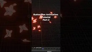Blender3D - Butterflies Animation Tutorial Part 2 #blender3d #blender #blendertutorial #blenderart
