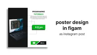 how to design poster in figma ||post design