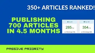 Publishing 700 Informational Articles in 4.5 Months