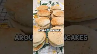 Batch cook and freeze PANCAKES!!#breakfast #pancakes #veganpancakes #batchcooking #breakfastideas