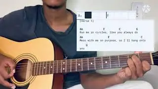 Tate McRaye - Freinds don’t look at friends that way | Guitar lesson ( Tutorial) How to Play Easy