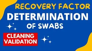 Recovery Factor of Swab | Cleaning Validation  Swab Analysis