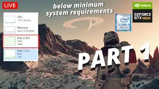 Starfield Low-End PC Benchmark on HDD - GTX 1650 1080p FSR