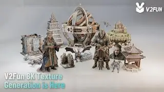 Introducing V2Fun 8K Texture: True 8K Detail for AI 3D Models