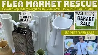 HUGE GARAGE SALES, YARD SALES & THRIFT STORE FINDS! FLIPPING FOR PROFIT-SHOP AT GARAGE SALES WITH ME