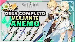 O MELHOR e mais COMPLETO GUIA DO VIAJANTE ANEMO - C6 DO VENTI GRÁTIS Melhores Builds Artefatos Armas