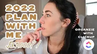2022 PLAN WITH ME // Financial Goals // ClickUp for Graphic Design