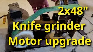 DIY 2x48 inch knifemaking belt grinder update