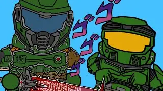 Doom Slayer meets Master Chief