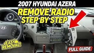 2007 Hyundai Azera How to remove the radio step by step