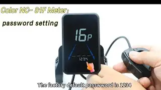 Color NC--81F meter password setting