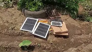 Fakta Surya panel 20 WP dan 2 WP dapat mengairi di Ladang kering
