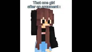 That one girl after an argument [Mine-Imator Animation]+ Template 