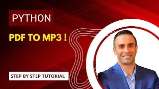 Automate Audio Generation from PDFs with Python! 🎧 | Convert PDFs to MP3 | Beginner Tutorial