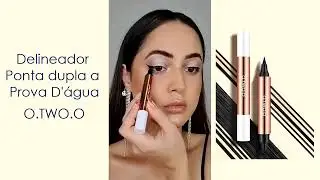 Delineador Ponta dupla a Prova D'água - O.TWO.O