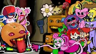 FNF Corrupted “Sliced” But Everyone Sings It 🎶 New Corrupted Annoying Orange (Poppy Playtime 3)