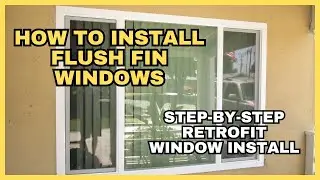 How to Install Replacement Flush Fin Windows Over Stucco