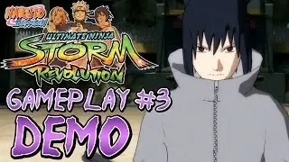 NARUTO SHIPPUDEN™: Ultimate Ninja® STORM REVOLUTION - DEMO - Sasuke (EMS) Gameplay #3【HD】