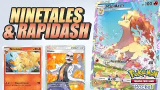 Blaine Makes This Fire Deck Amazing !! - Rapidash & Ninetales - Pokemon TCG Pocket