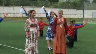 Лагерь Патриот. Выступление первого московского кадетского корпуса.