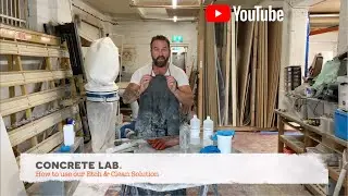 How to etch your concrete worktop with our Etch & Clean Solution
