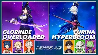 C0 Clorinde Overloaded & C2 Furina Hyperbloom - Spiral Abyss 4.7 | Floor 12 9 Stars - Genshin Impact
