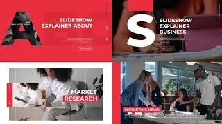 Text Explainer Slideshow Opener | After Effects Template