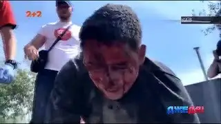 Масова бійка з забудовниками на столичних Осокорках