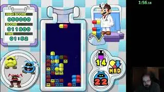 11-28-22 - Dr. Mario Online RX - Speedrun (ILs - Level 14) (3:23.340) [WR]